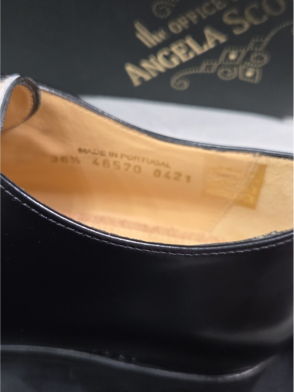The Office Of Angela Scott Mr Georgie Monkstrap Black White Women Shoes 36.5 6.5 - Picture 5 of 13